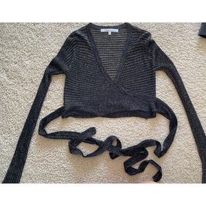 Lovers + friends sweater wrap top